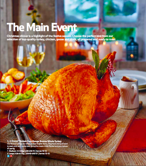 TESCO FESTIVE FOOD ORDERING