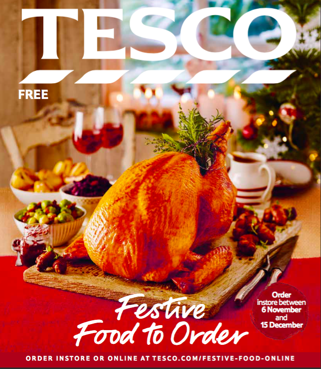 TESCO FESTIVE FOOD ORDERING COVER