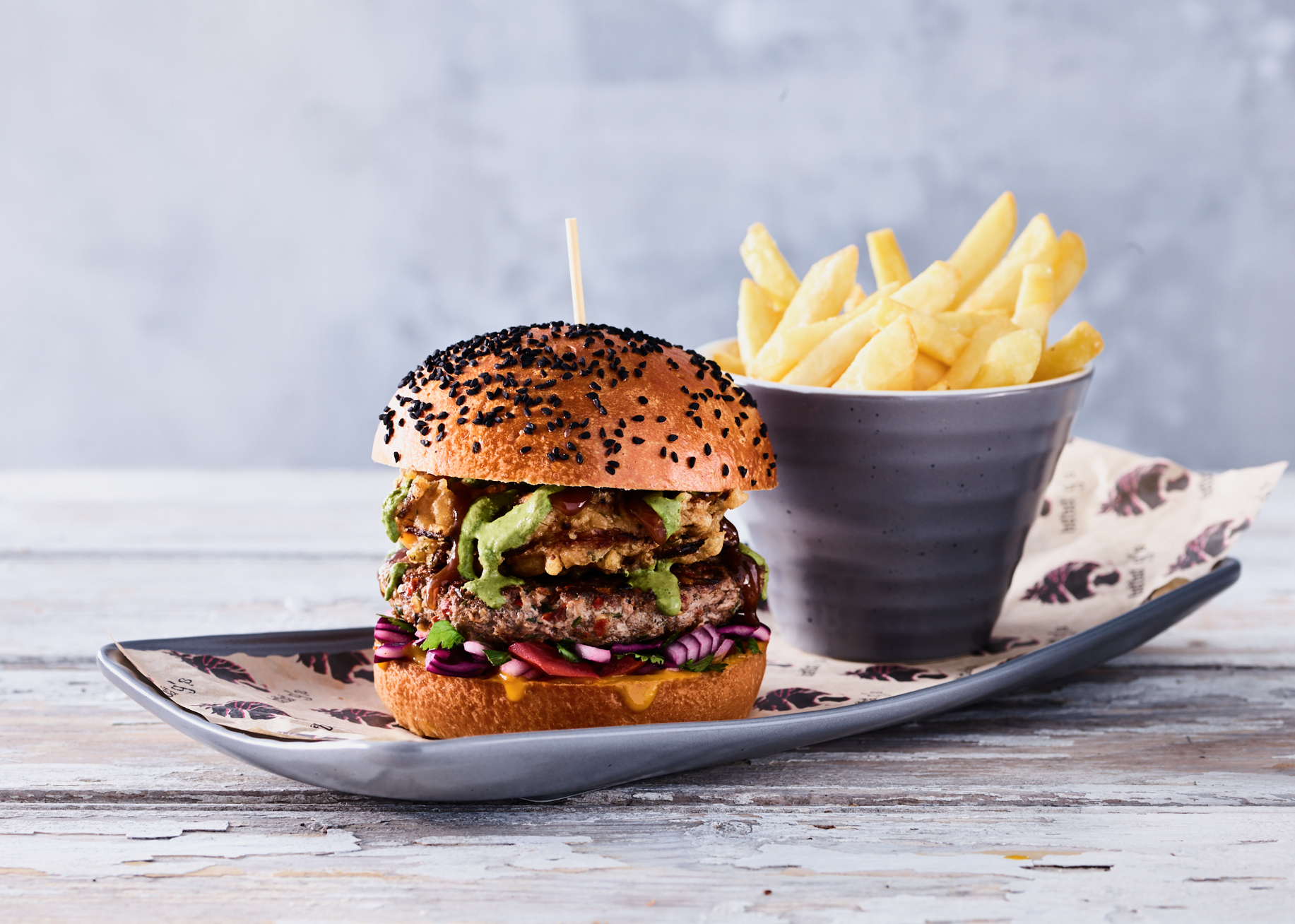 BABA G'S LAMB JALFREZI BURGER