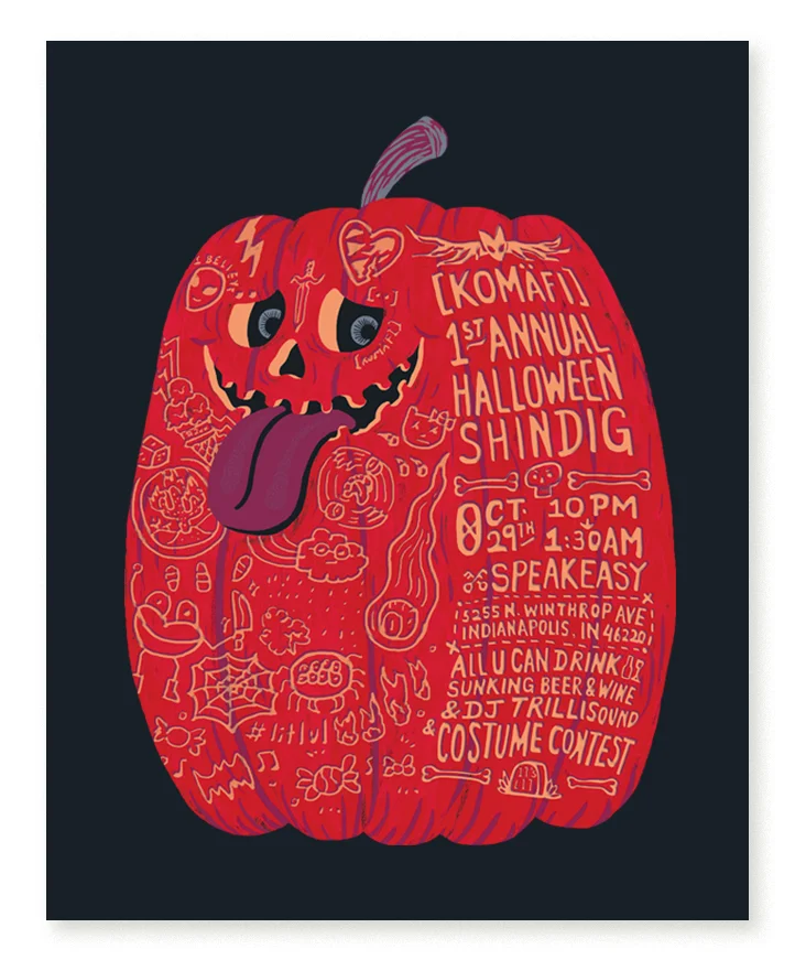 Event Promotional Flyer - Pumpkin Head