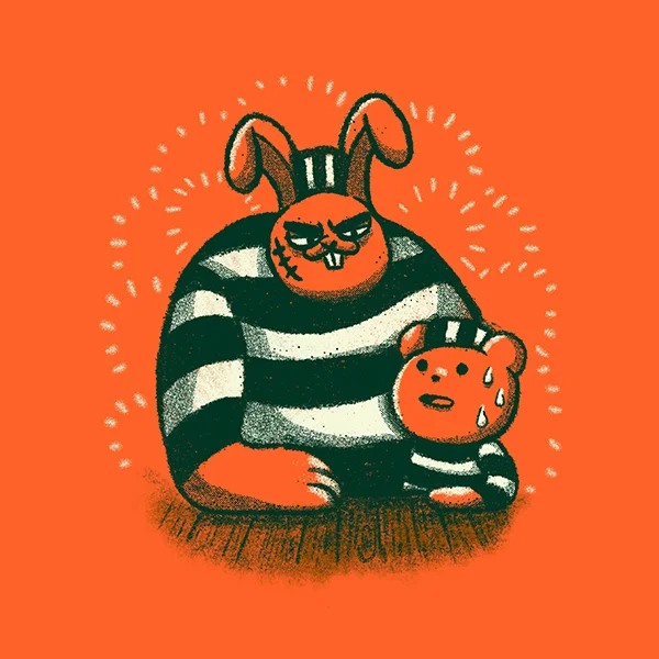 Early concept of Jailbird interior mural (B)