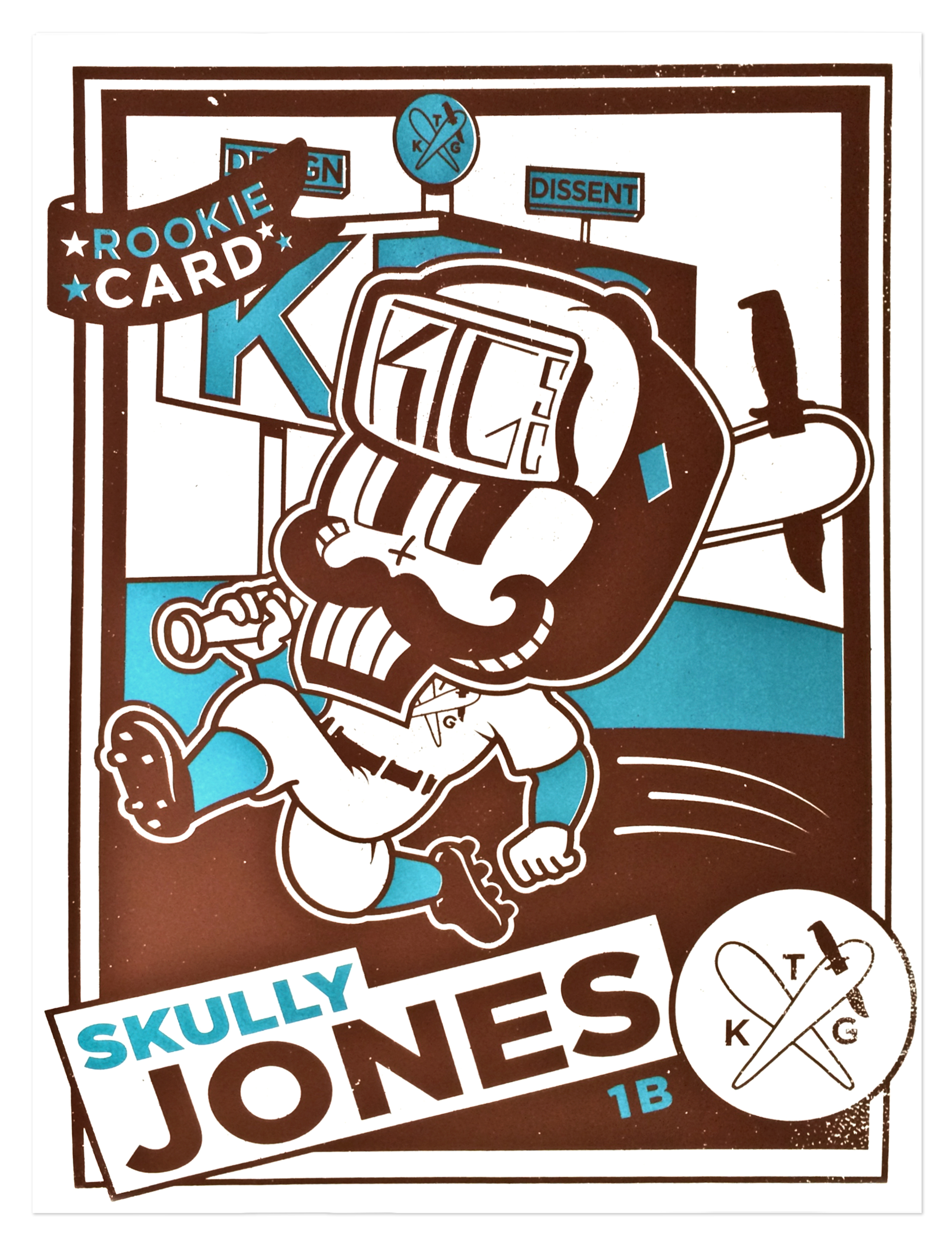 Skully Jones Serigraph (Brown)