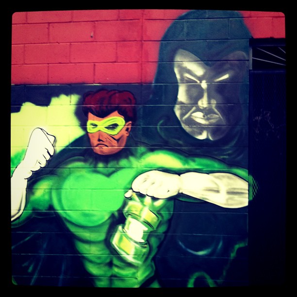 Green Lantern represents in Greenpoint. Obvs. (Taken with instagram)