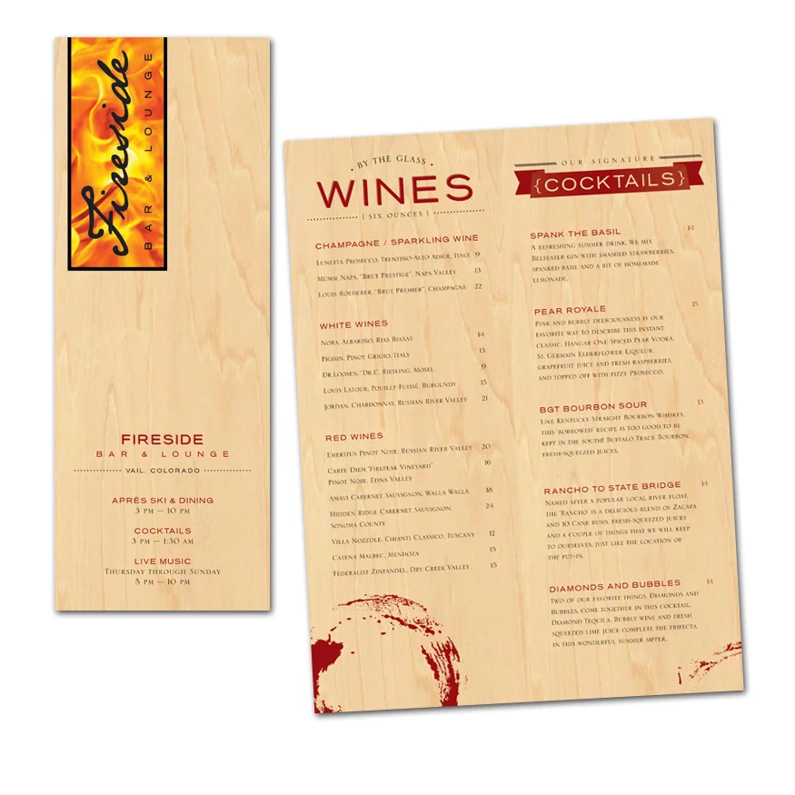 Fireside Menu