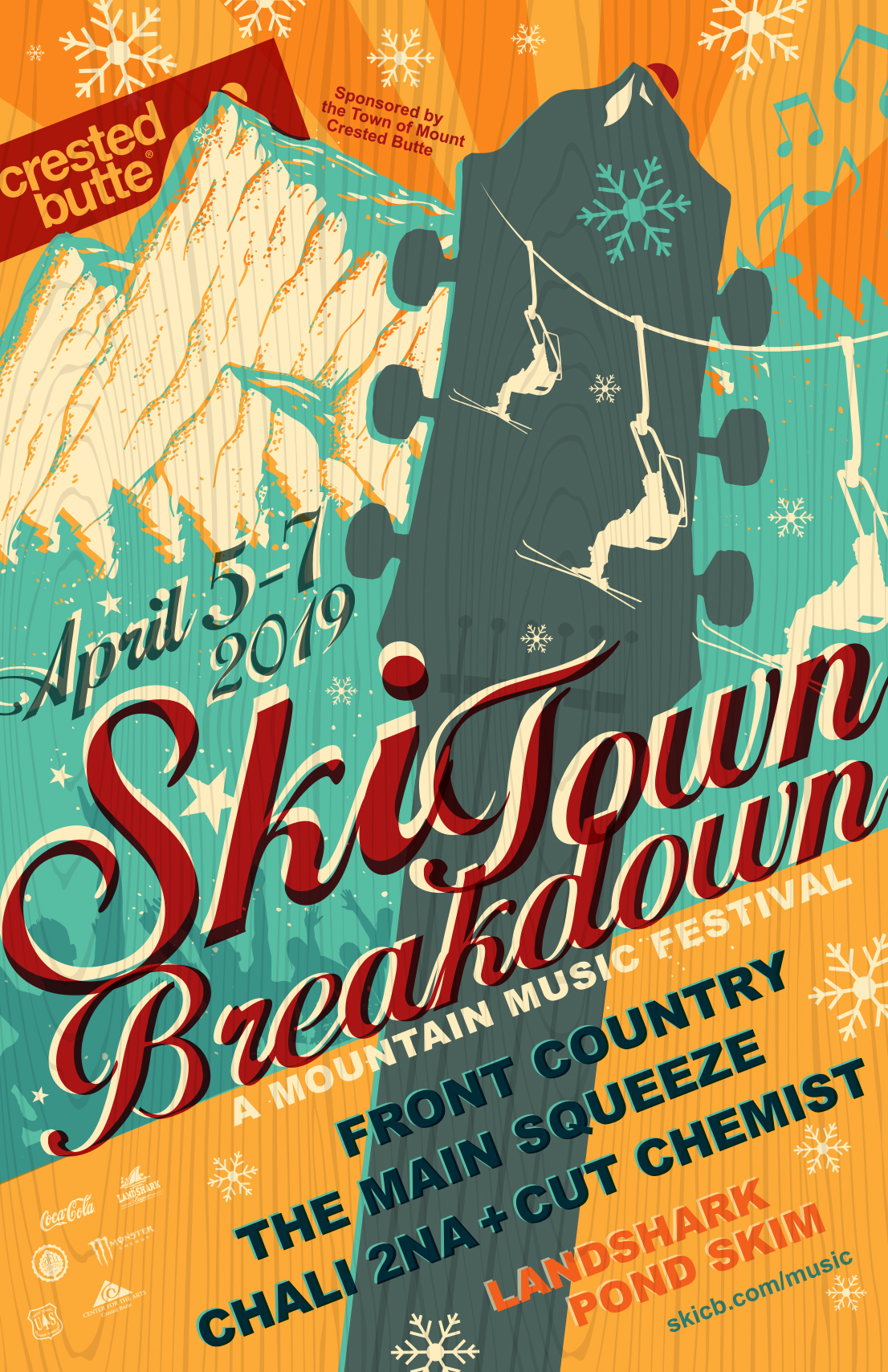 Ski Town Breakdown Poster