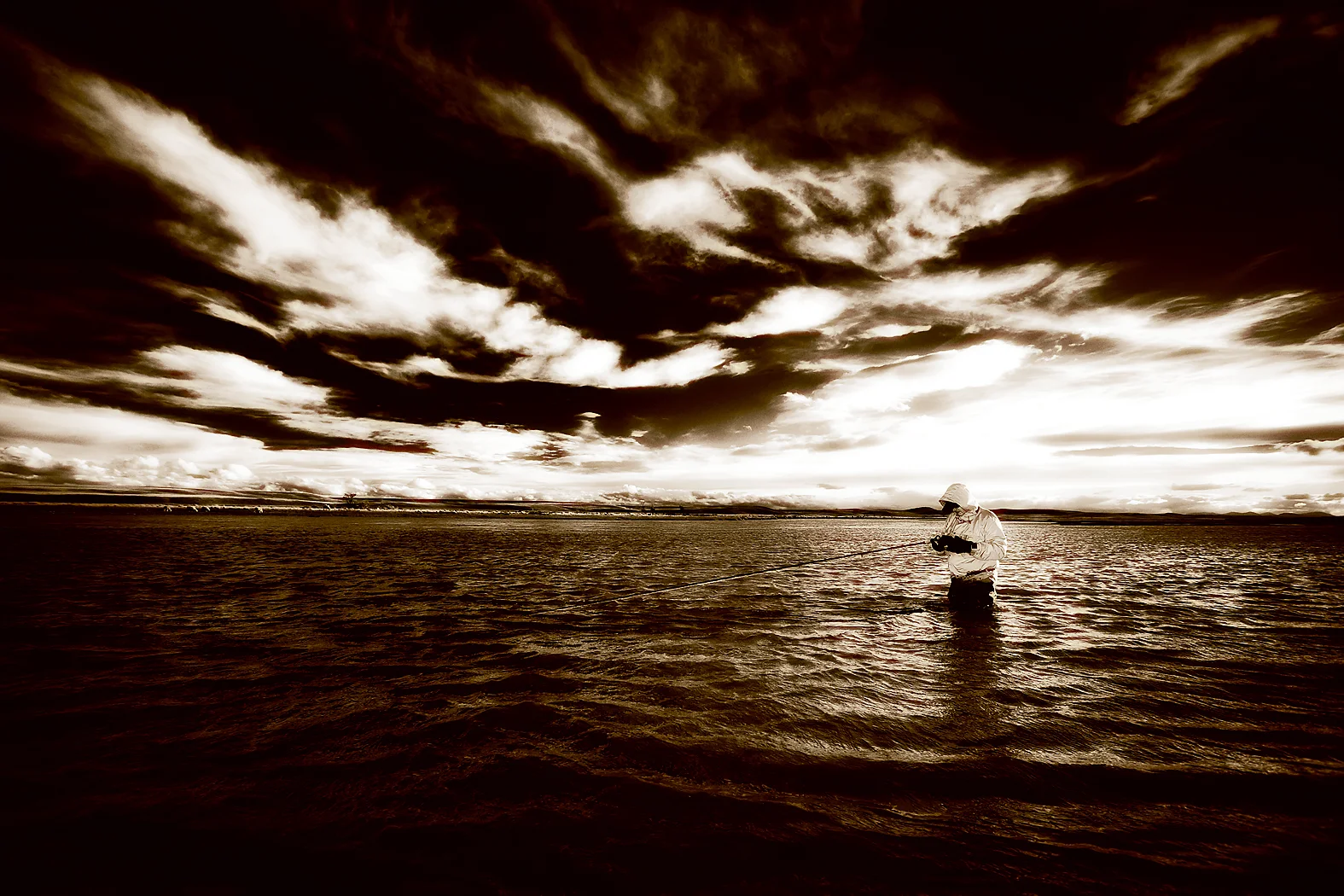 Matt wanted to capture the isolation of the angler.. on Argentina's Rio Grande.