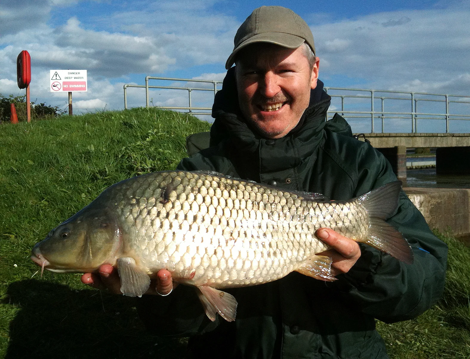 We were hoping for the odd bream, but the carp are giving us good sport