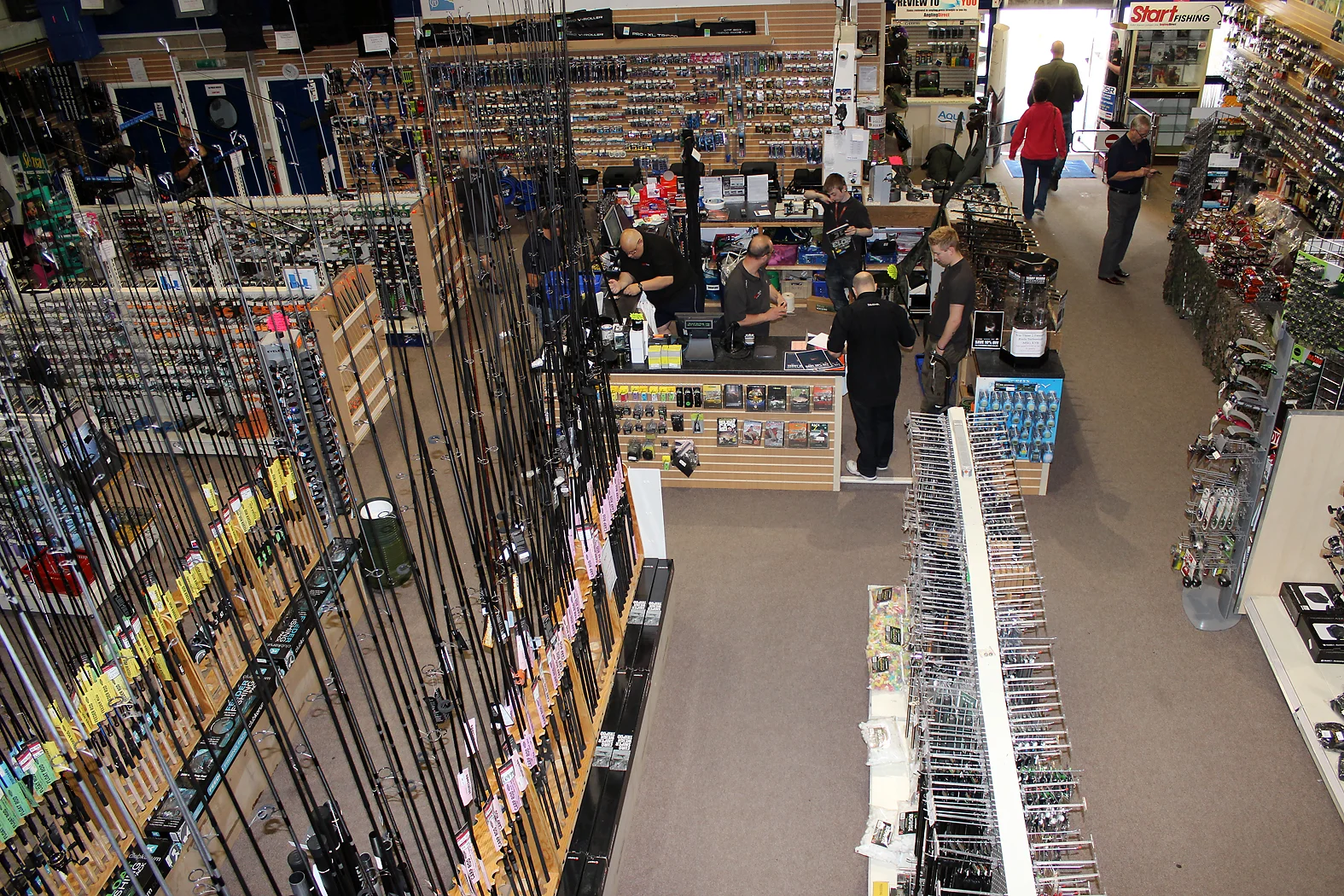or rods, hooks, line, leads... the lads at Angling Direct will sort you out!