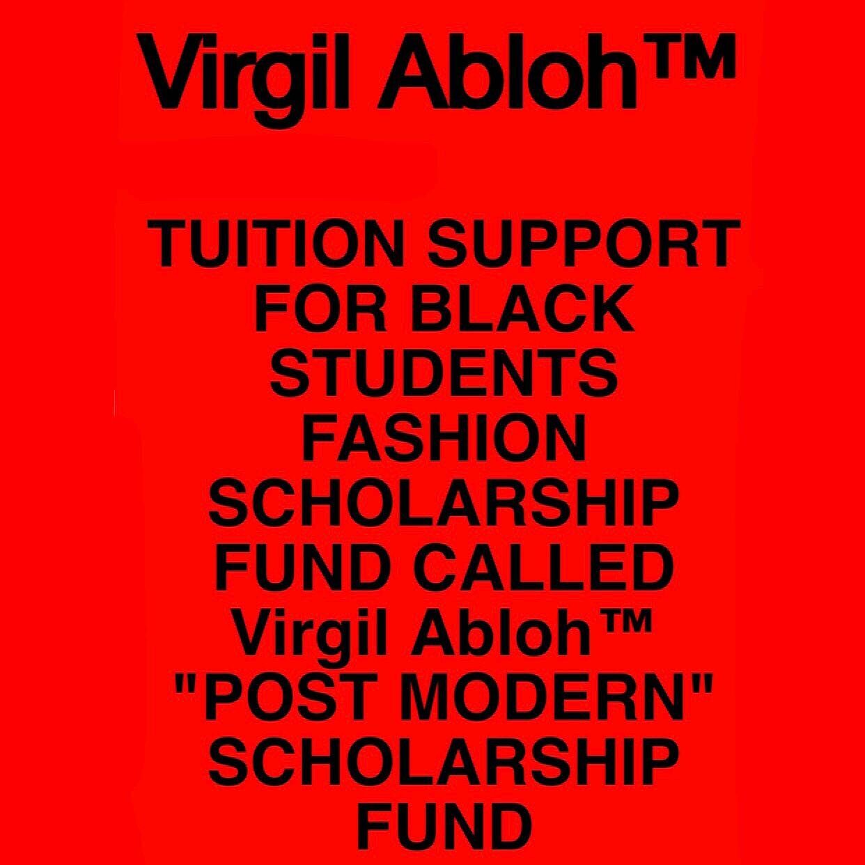 Here&rsquo;s another amazing opportunity for young black student designers from @virgilabloh &amp; his brand partners. 

#Repost @virgilabloh
・・・
anyone that&rsquo;s ever been in a meeting with me or a creative brainstorm or even a random iMessage ch