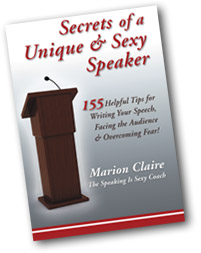 CHECK OUT MARION'S BOOK: SECRETS OF A UNIQUE & SEXY SPEAKER