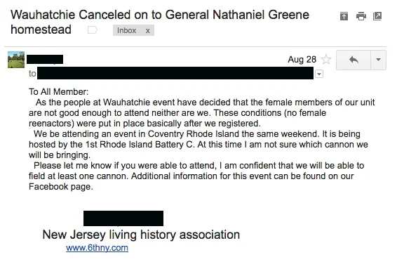 I have also removed our Captain's name as well as the names of the other folks in our group who received this email to protect their privacy.