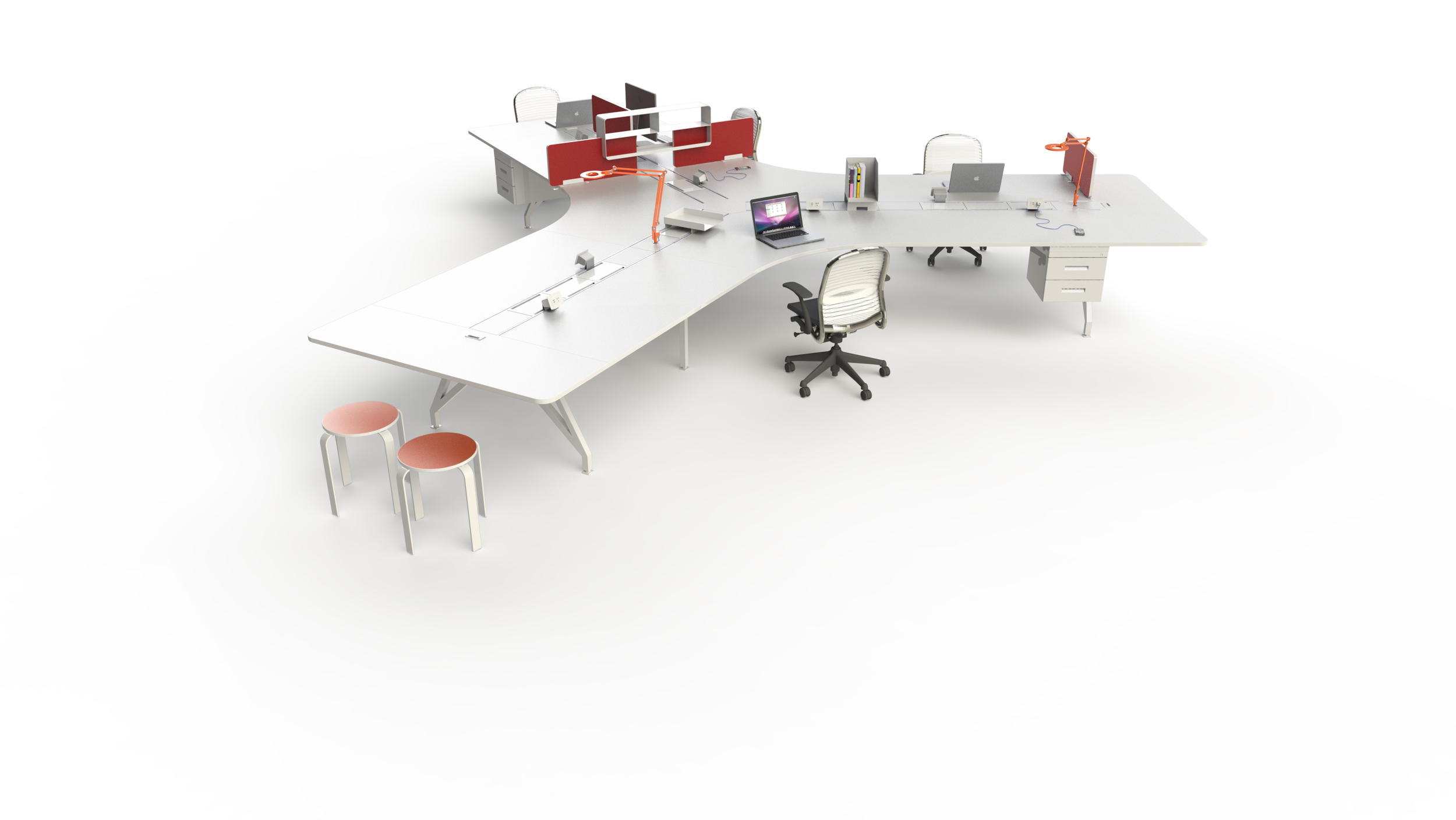 EYHOV Hub 120 Desk Workstations