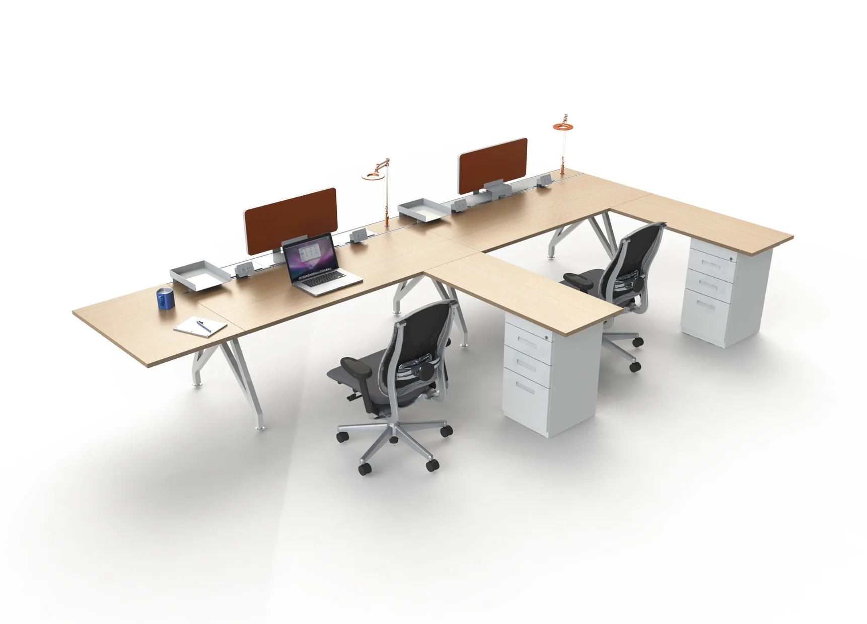 Two Joined EYHOV Singles with Privacy Screens and Accessories