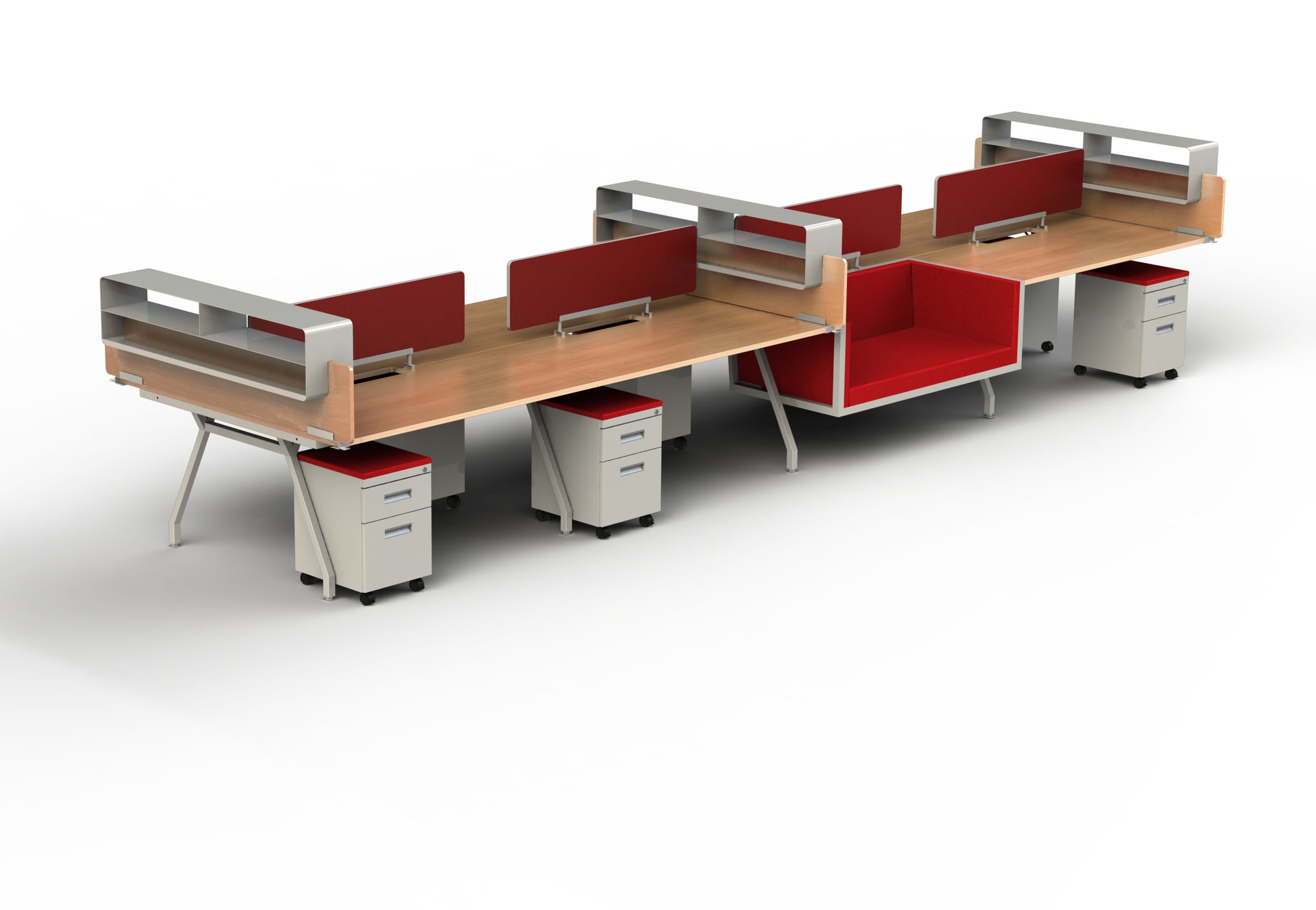 G series nester built in desk lounge