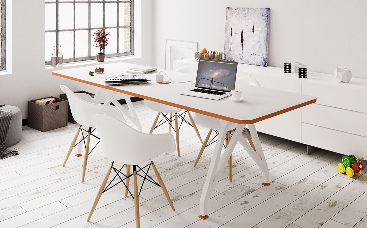 White Hot Spot Conference Table