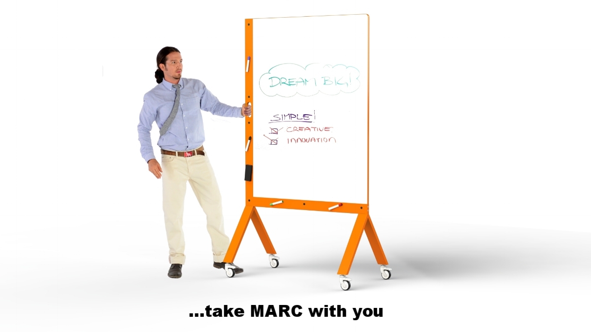 MARC Mobile Marker Board - Orange