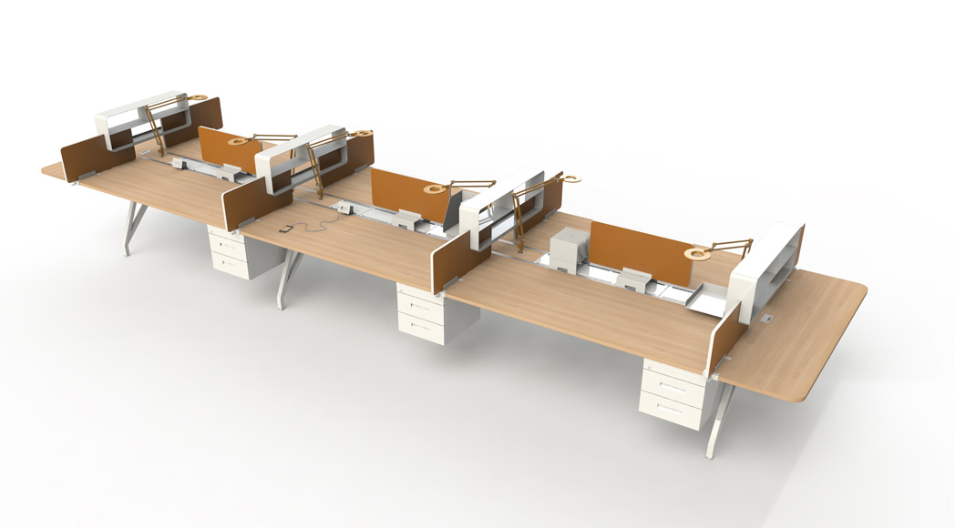 EYHOV Rail Double Desk Workstations 