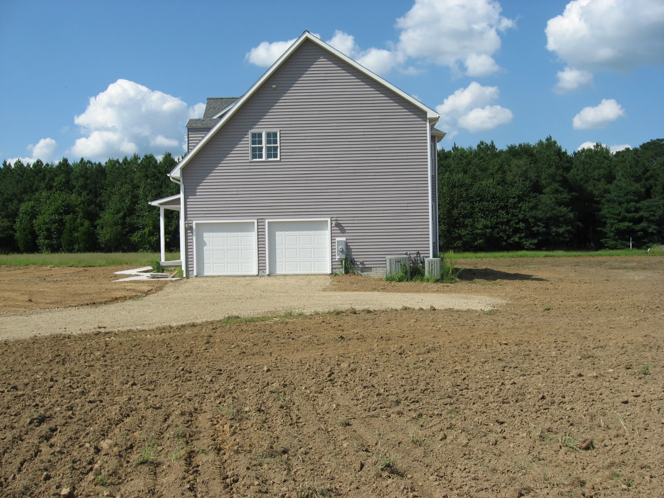 Side view of final grading | Shore Quality Contracting, LLC