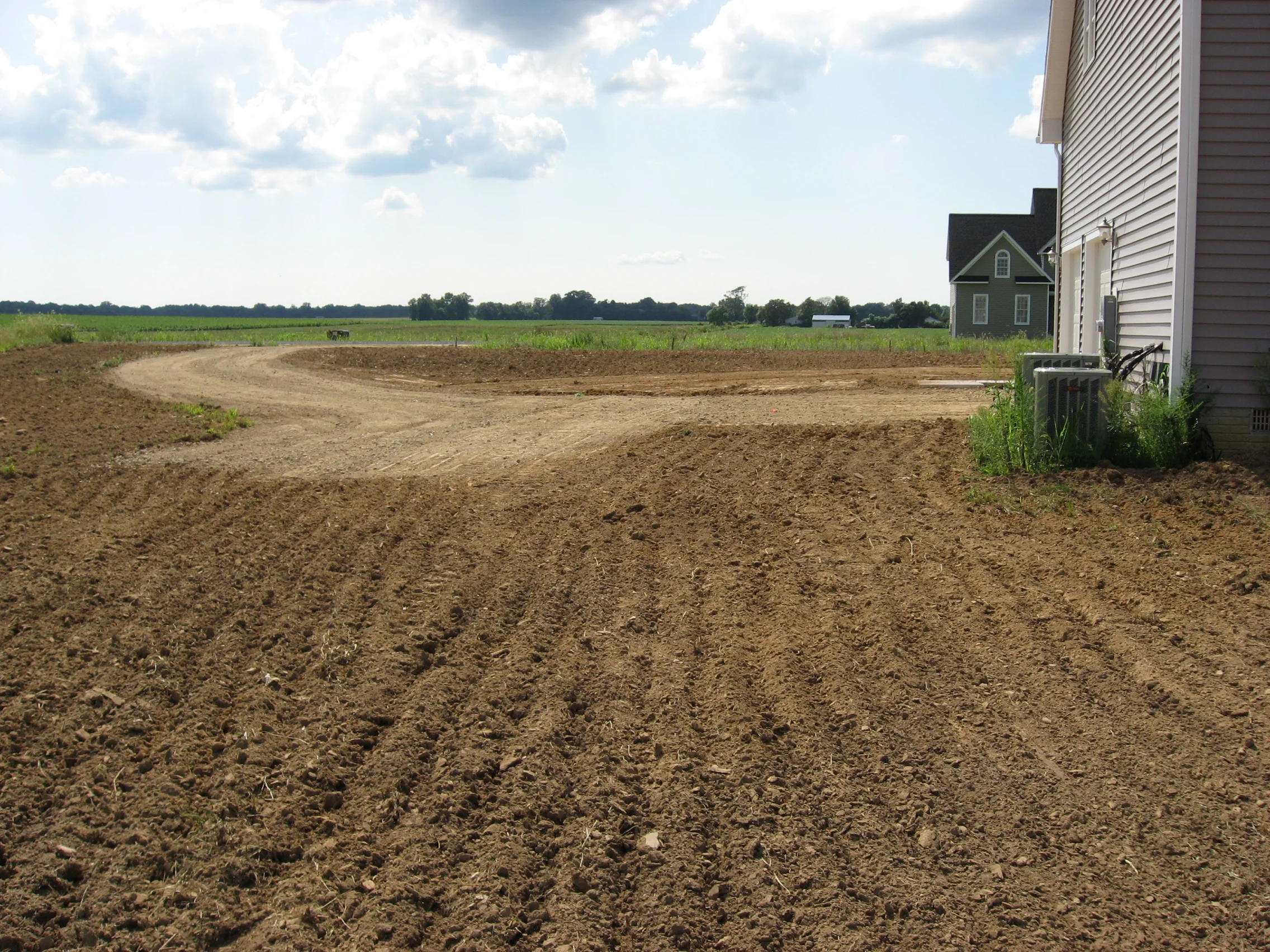 Prepping driveway of new construction | Shore Quality Contracting, LLC