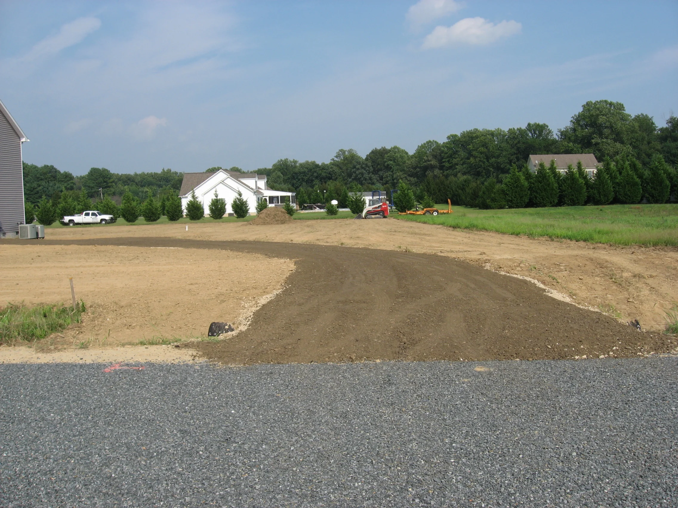 Final grading of front yard | Shore Quality Contracting, LLC