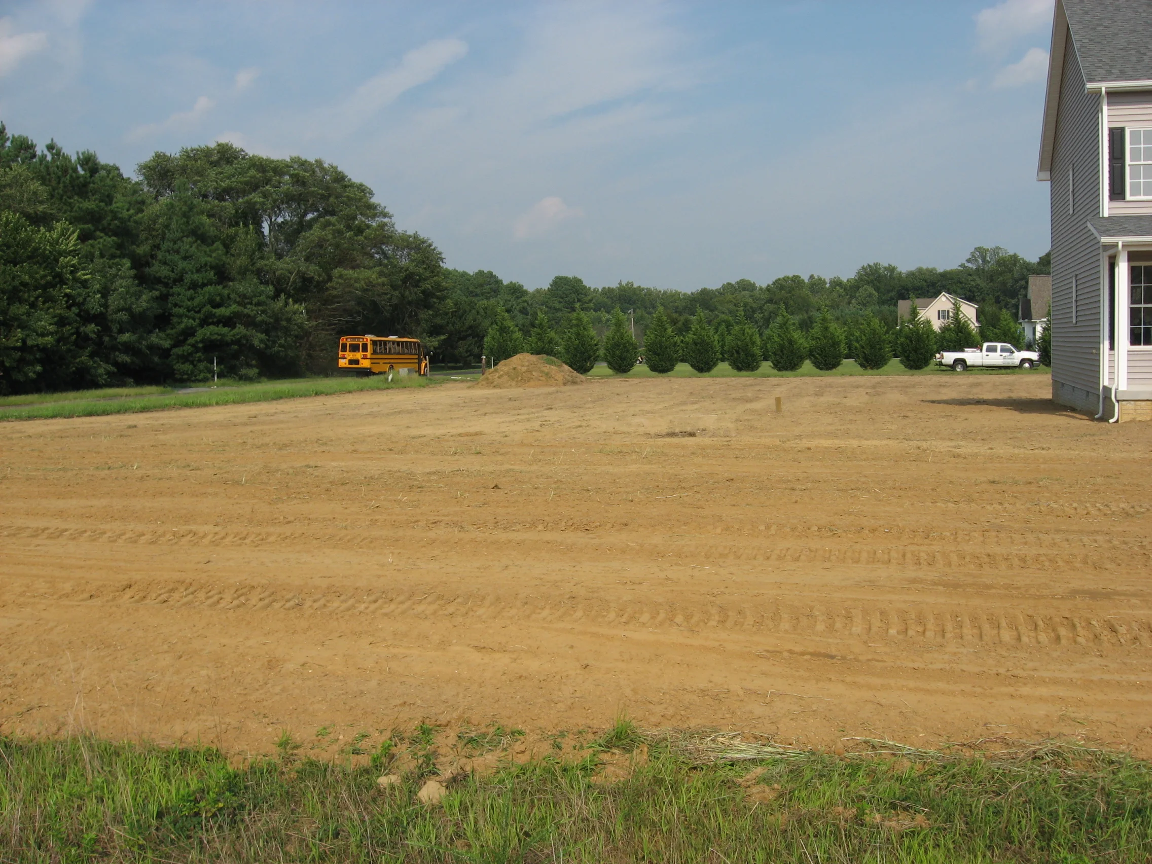 Side view of final grading | Shore Quality Contracting, LLC