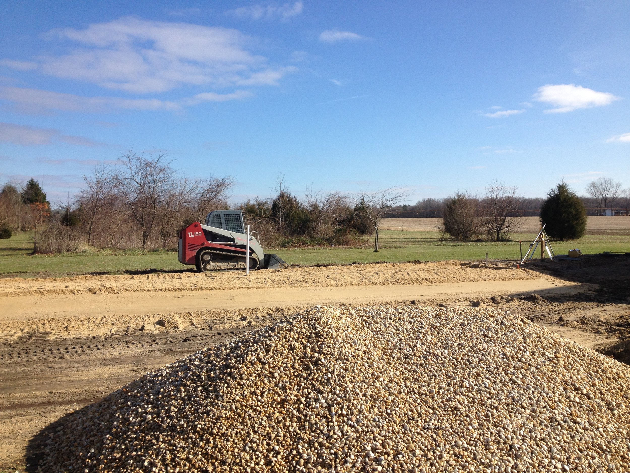 Sand mound for new construction | Shore Quality Contracting, LLC