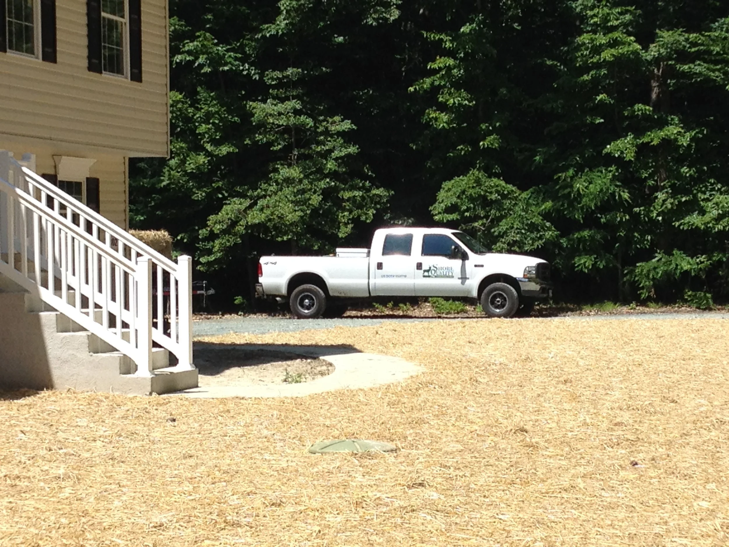 Front view of final grading | Shore Quality Contracting, LLC