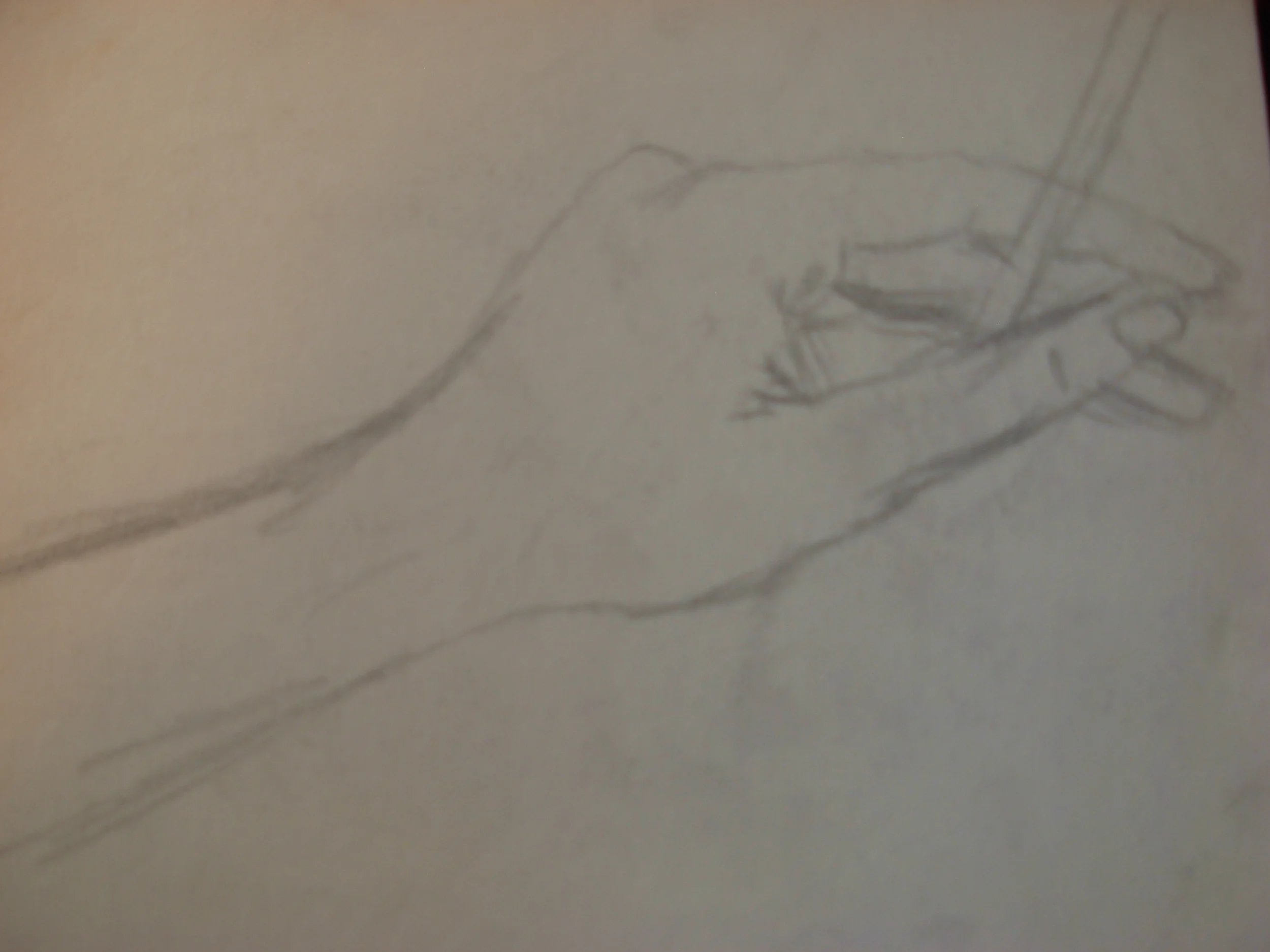 My Left Hand with Pencil