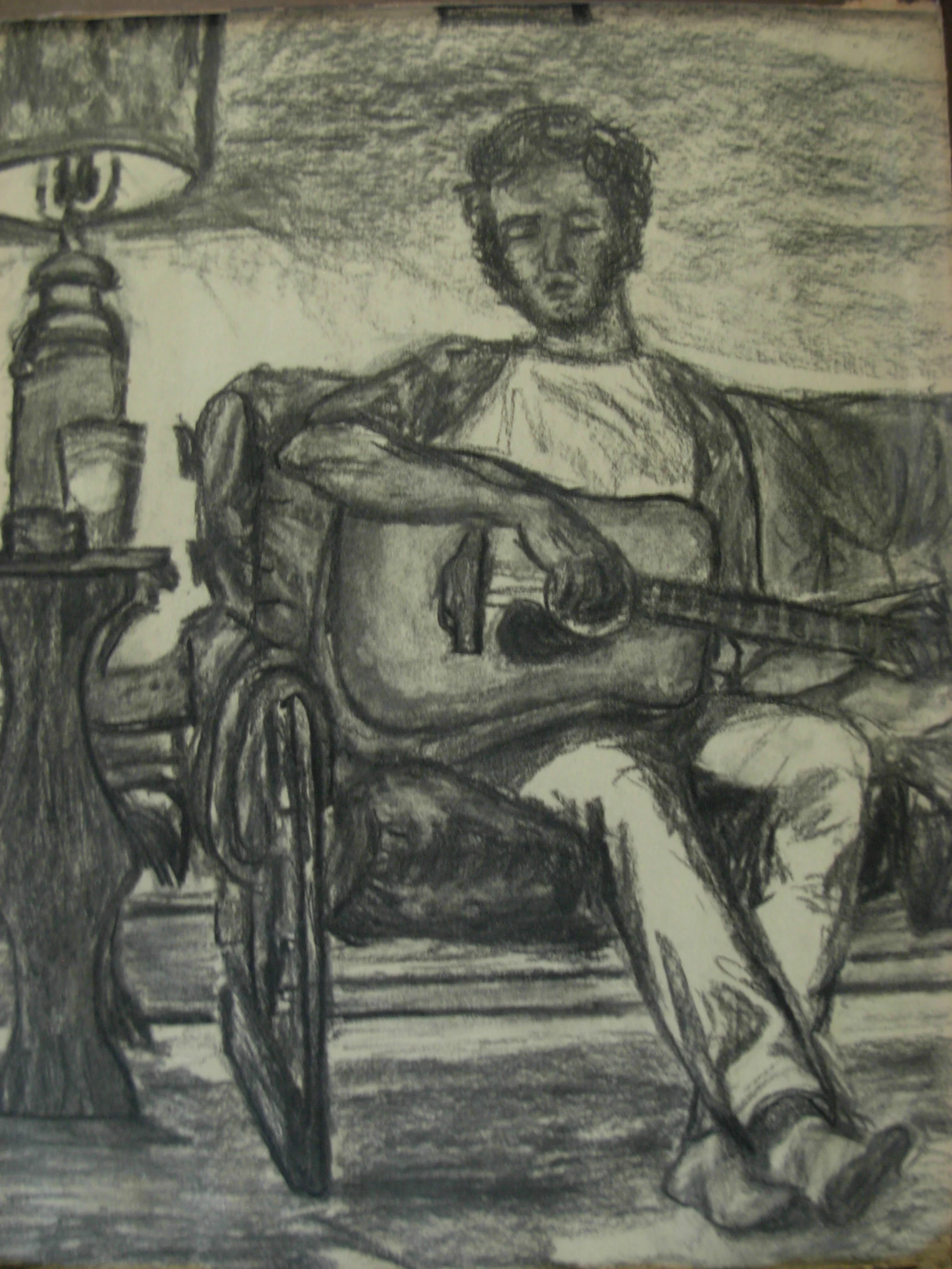 Mike Playing Guitar