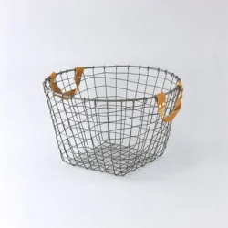 Leather Handle wire basket_butter home.jpg