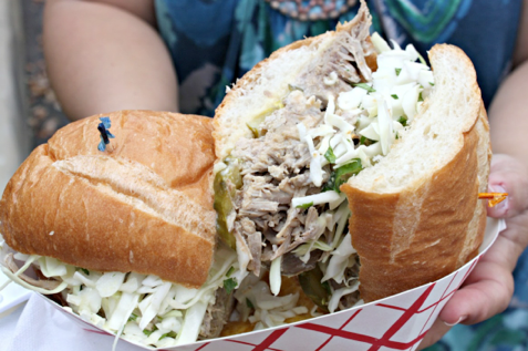 Foodable WebTV Network | Pictured: Pork carnitas sandwich from The Killer Samich Truck