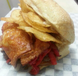 Pictured: Tortilla Espanola Sandwich | Photo Credit: Michael Voltaggio//Twitter