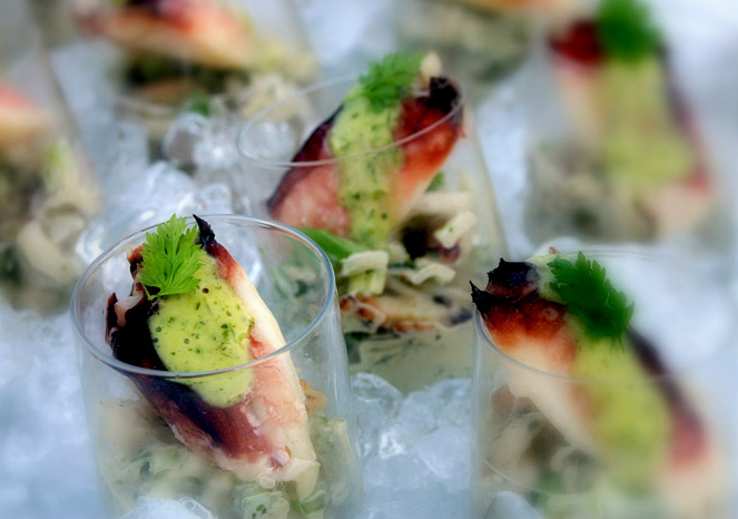 Dungeness Crab Shooters | TheHerbfarm.com