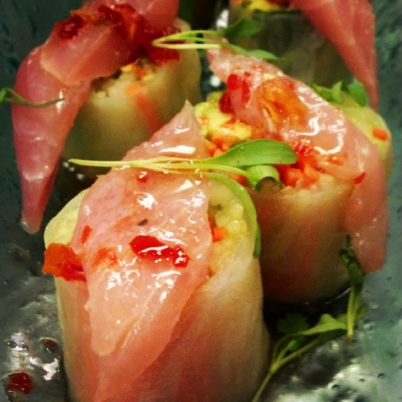 Yellowtail Jack Spring Rolls | Photo Credit: Instagram