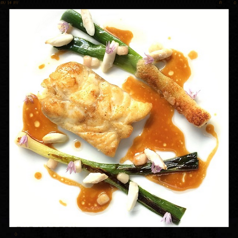 Roasted Turbot with Leeks and Parmesan, The Modern NYC | Credit: Instagram