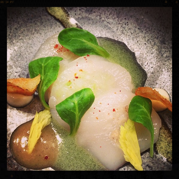 Crudo Scallop with Celery, Apples, Potatoes, and Espelette Pepper | Facebook, Journeyman