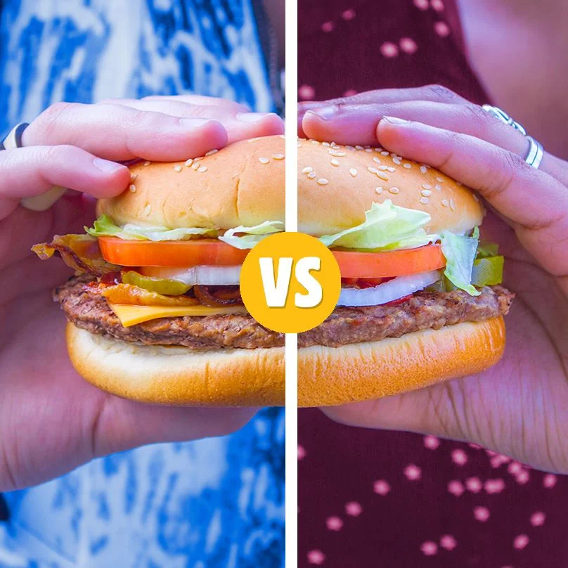Regular vs. BBQ | Credit: Facebook, Burger King