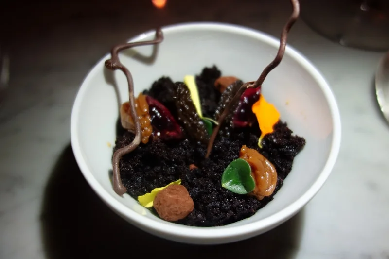 Black Forest Floor with dark cherry, chocolate, and hazelnut at Maude | FOODABLE WEBTV NETWORK