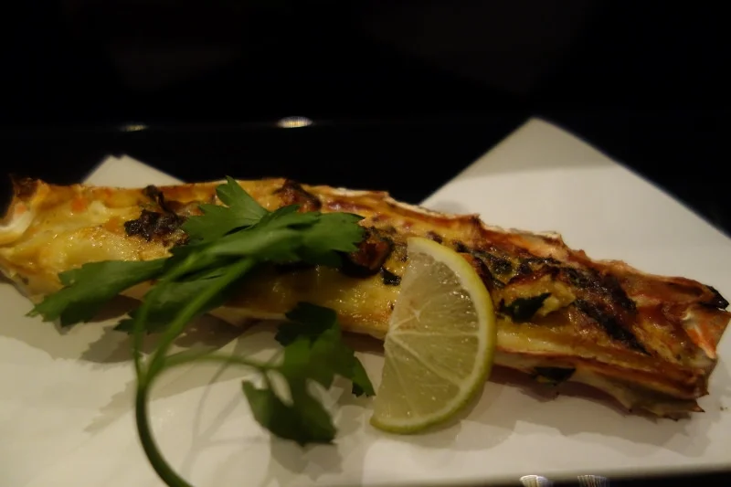 Alaskan King Crab, Shiitake Mushroom, Mitsuba at n/naka | FOODABLE WEBTV NETWORK