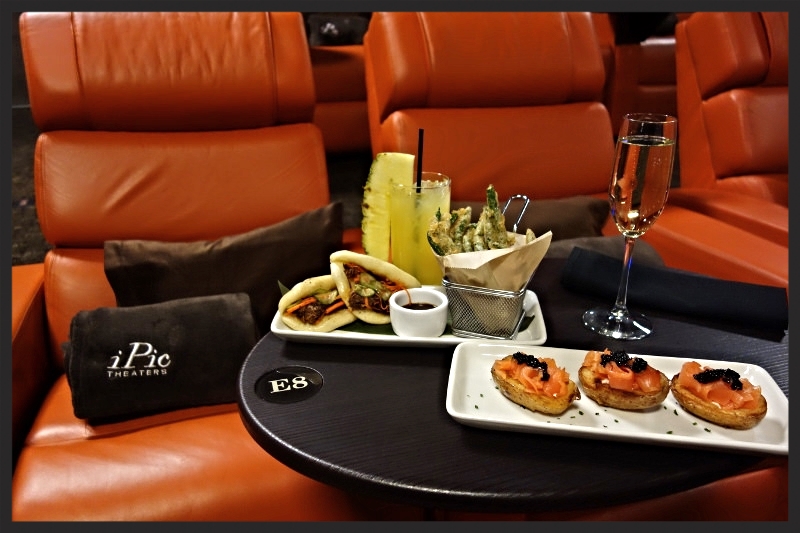 Selection of dishes served at iPic and the premium seating | Foodable WebTV Network