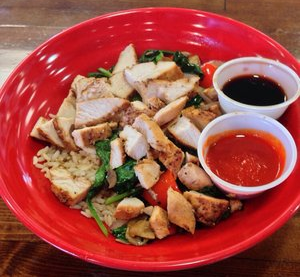 Zara rice bowl at Southpaw's Organic Grill | YELP, William W.