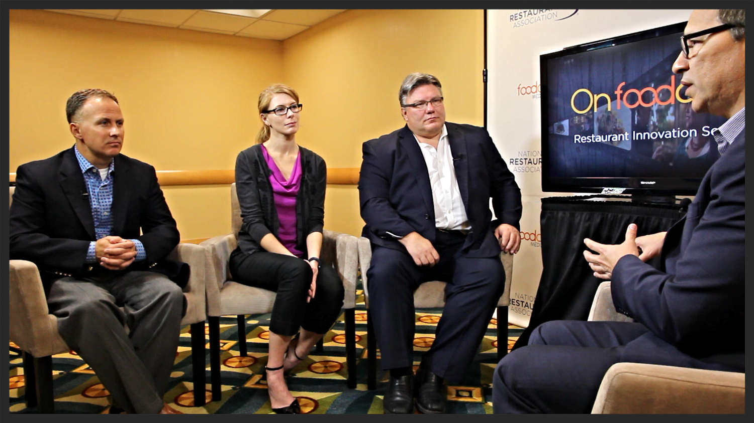 Paul Barron speaks to industry Experts Brad Brodigan, Sarah McCrary and Phillip Kumnick at the 2014 Restaurant Innovation Summit | Foodable WebTV Network 