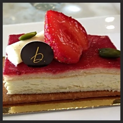 Strawberry Pistachio Cake at B. Patisserie | YELP, Tina N. 