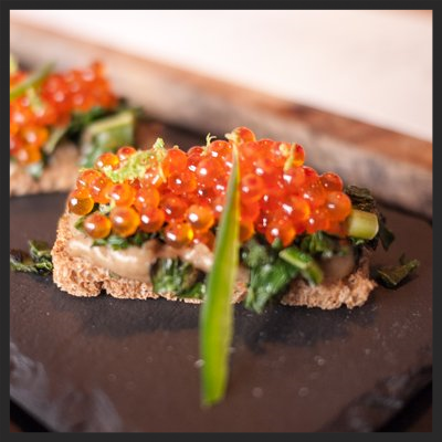 Pumpernickel Crostini at Alder | YELP, Nicole O. 
