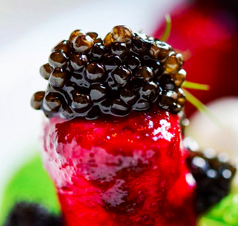 Caviar Beet dumpling | Credit: Liquid Art House