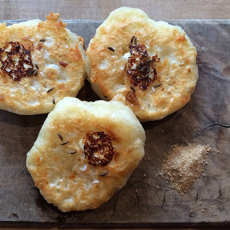 Sourdough, sauerkraut, pecorino & ricotta pancakes | Credit: State Bird Provisions