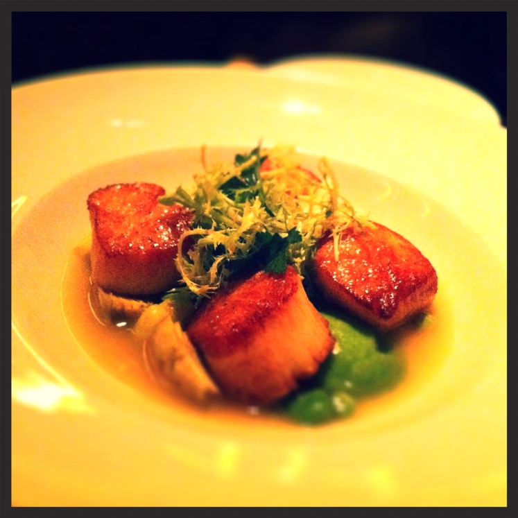 Seared scallop ravioli at Bourbon Steak | Yelp, Sara D.