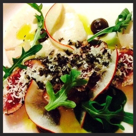 Iberico Pork Carpaccio at Le Pigeon | Yelp, Cathy C.