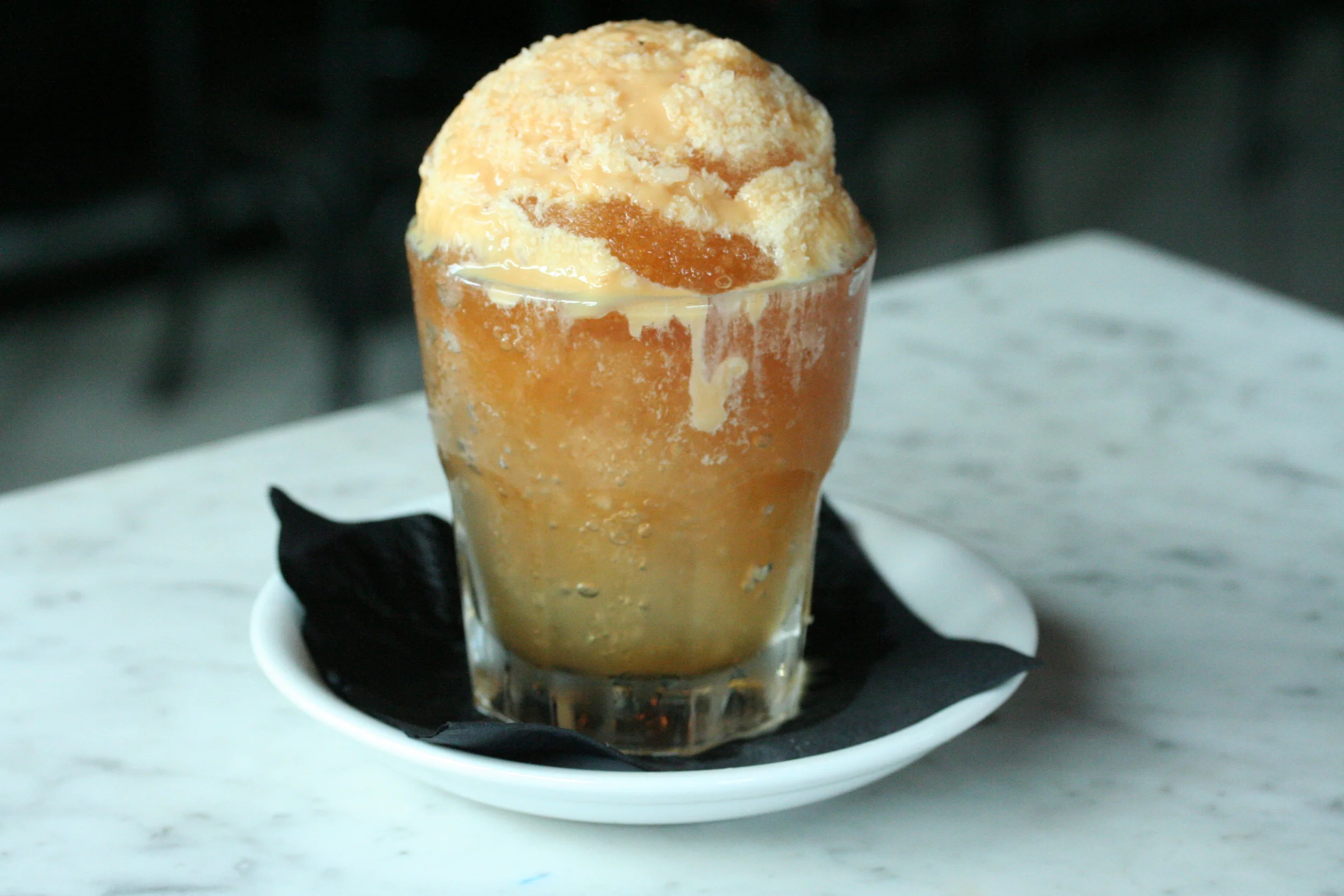 Smoked Peaches and Cream snow cone at Meauxbar | Credit: Christopher Brian