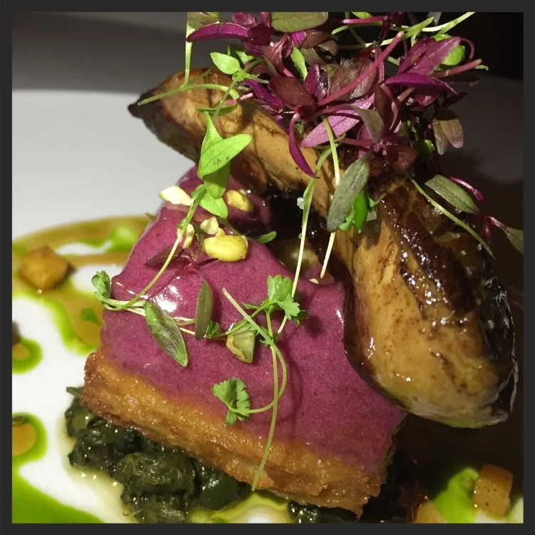 Seared foie gras over a concord grape cronut at The Forge | Yelp, Brenda P.